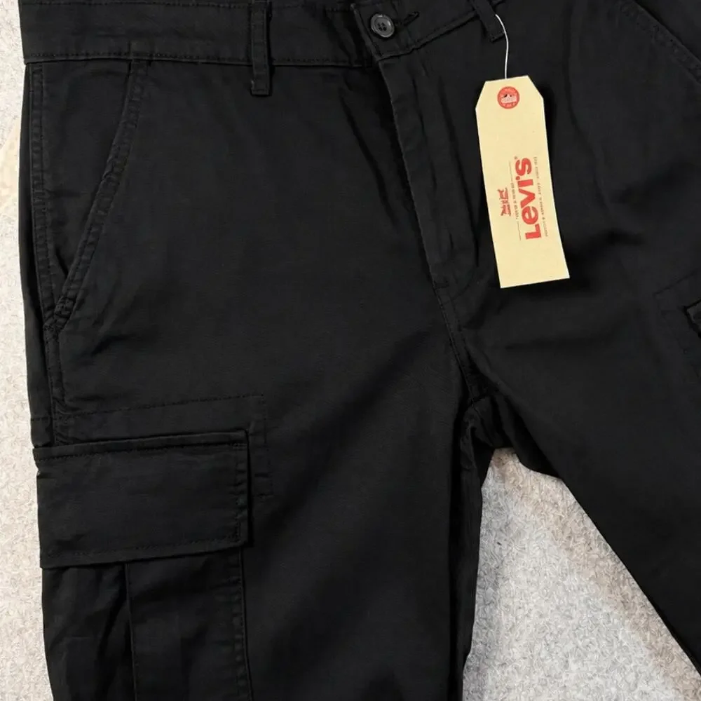 Levi's 541 Athletic Cargo Pants Men's 34x32 Black Stretch NWT